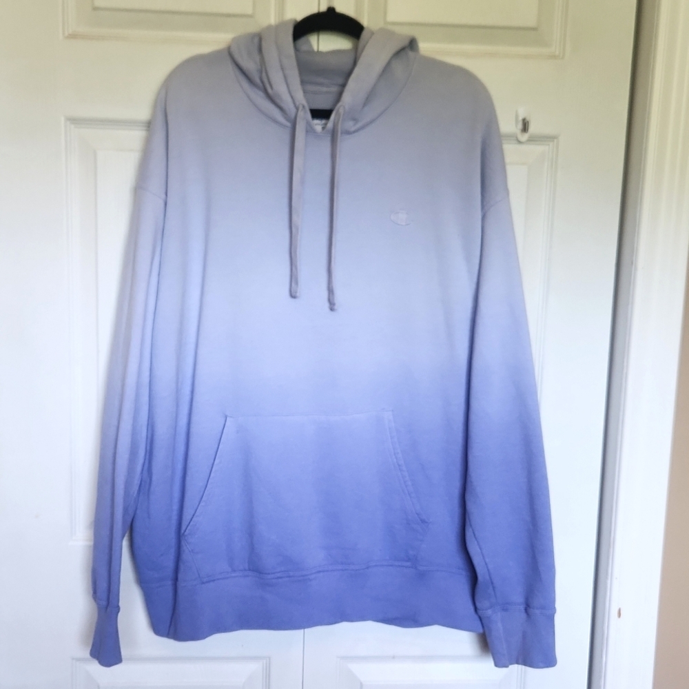 Champion Unisex Purple Ombre Hoodie | Cozy Athletic Vibe | Size 2x - Picture 4 of 11